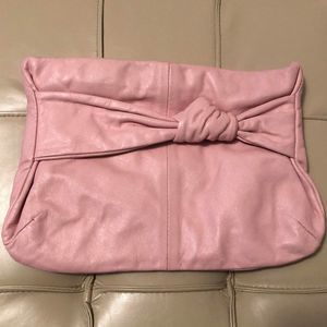 Pink Knot Leather Purse